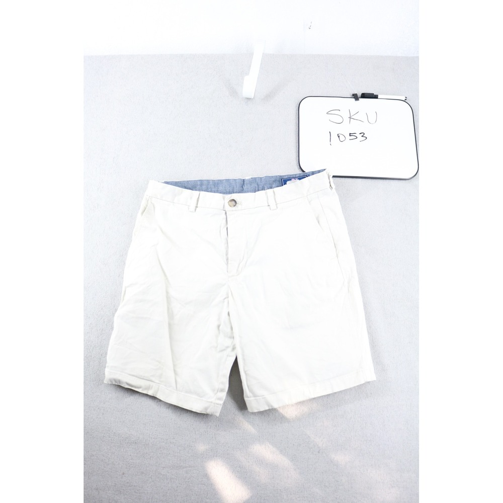 Vineyard Vines Shorts Mens 31 Cream Breaker Chino Stretch Cotton Casual Preppy